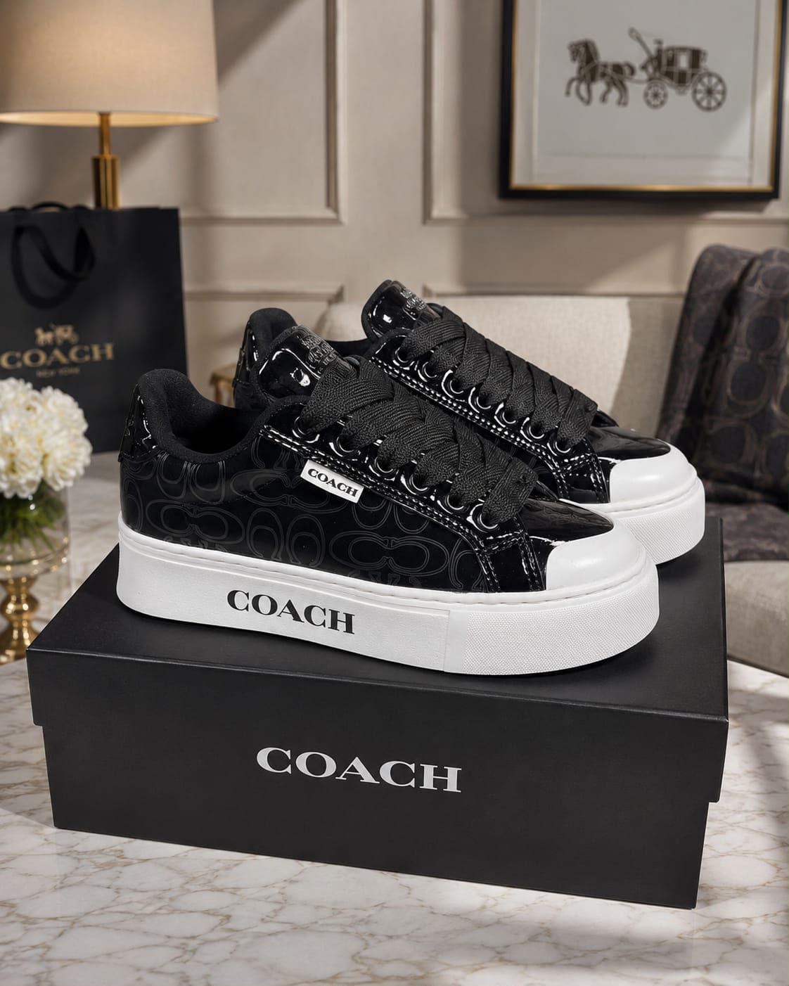 zapatos coach Dama
