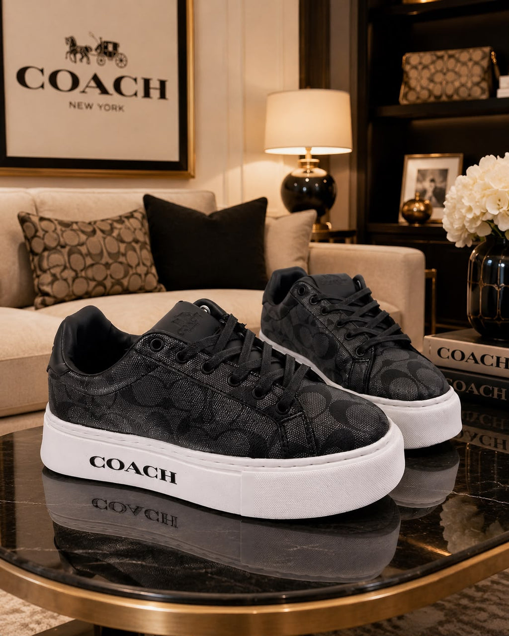 zapatos coach Dama