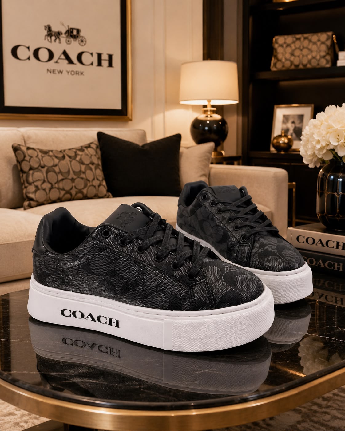 zapatos coach Dama