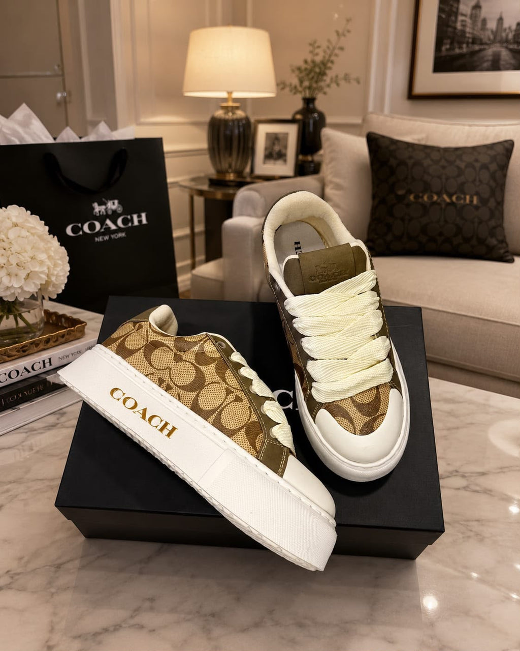 zapatos coach Dama