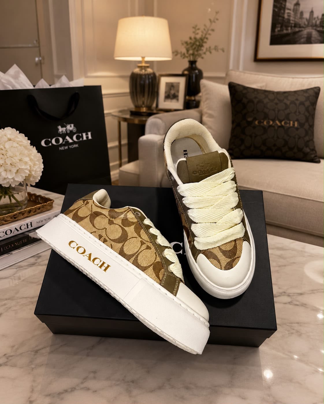 zapatos coach Dama